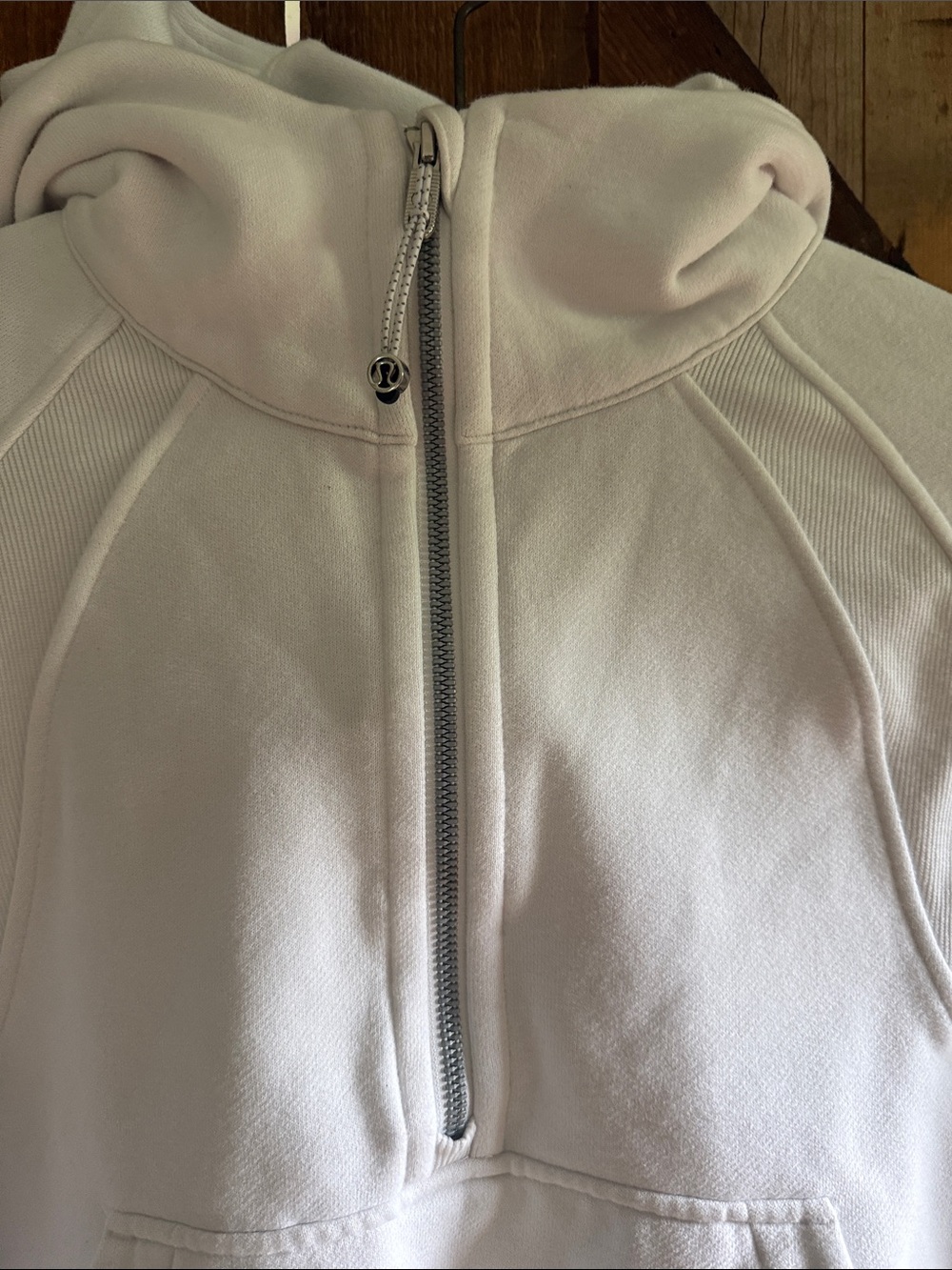lululemon athletica White Half-Zip Hooded Sweatshirt - Picture 4 of 6